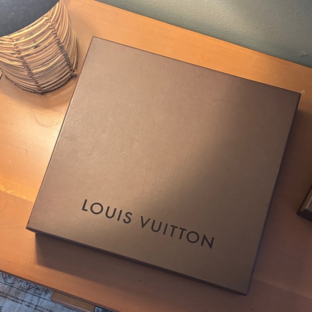 Large Louis Vuitton Brown Box & Dust Bag